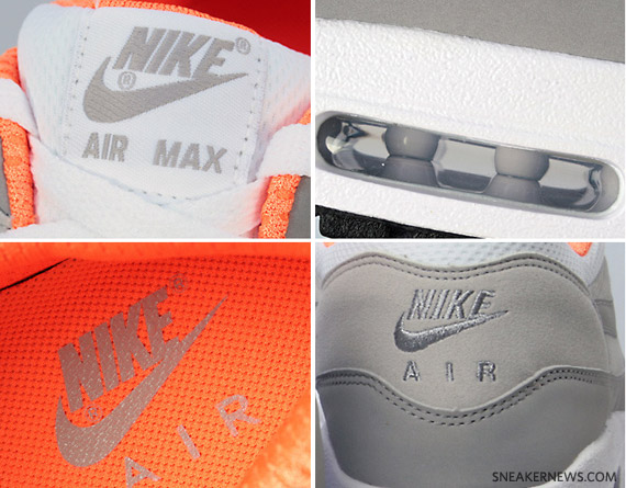 Nike Air Max 1 – White – Grey – Total Orange | Available on eBay