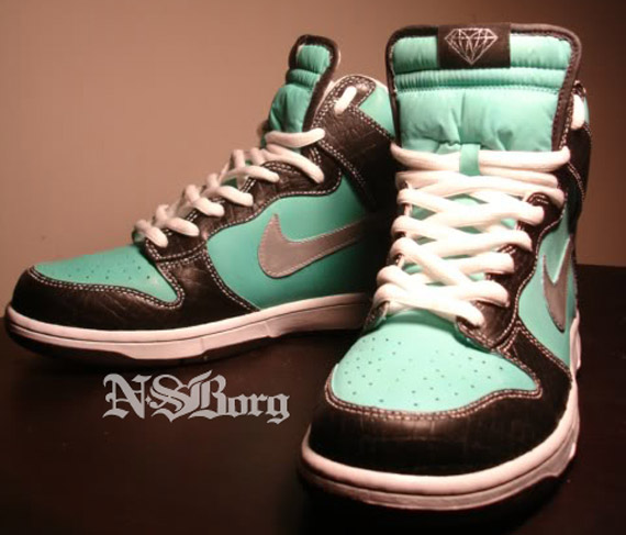 Nike Sb Dunk High Tiffany Customs 1