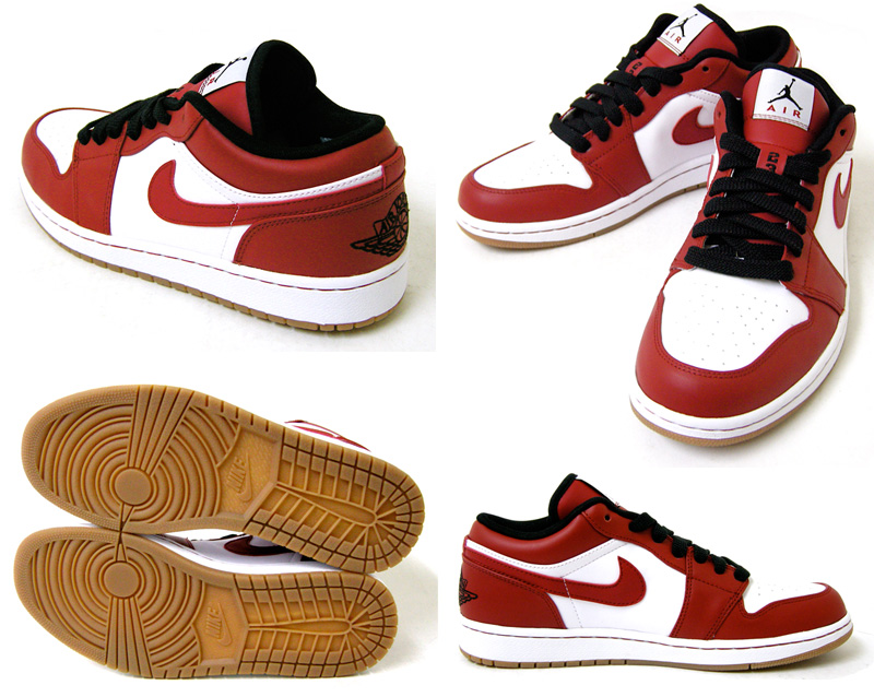 Air Jordan 1 Phat Low – White – Varsity Red – Black – Gum – New Images