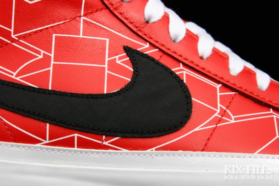 Nike Blazer Mid QS - World Expo Shanghai - Challenge Red - Black - White
