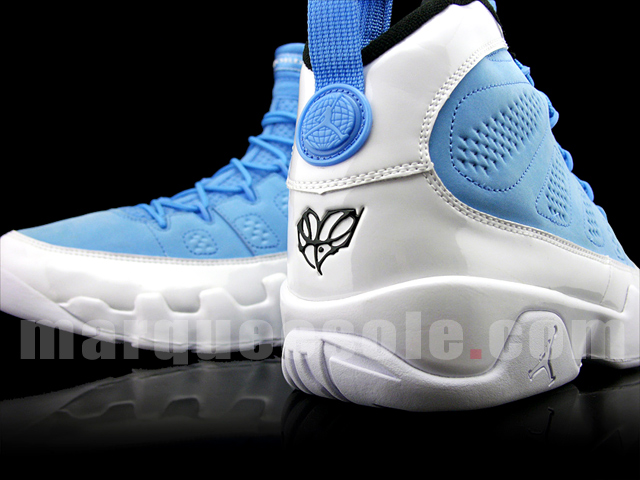 Air Jordan IX (9) Retro – White – University Blue – Patent Leather