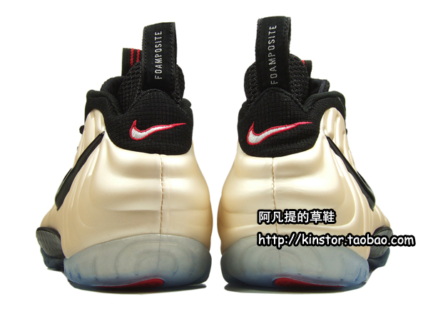 Nike Air Foamposite Pro - Pearl White - Black - True Red