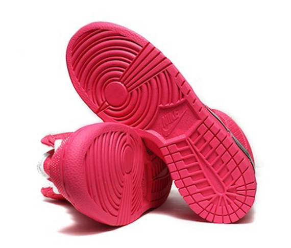 Wmns Nike Dunk Hi Supreme Pink Silver 00