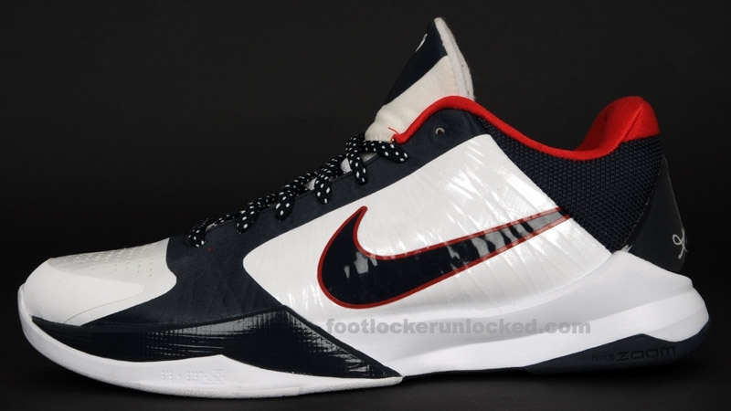 Zoom Kobe V Usa Whiteobsidiansport Red