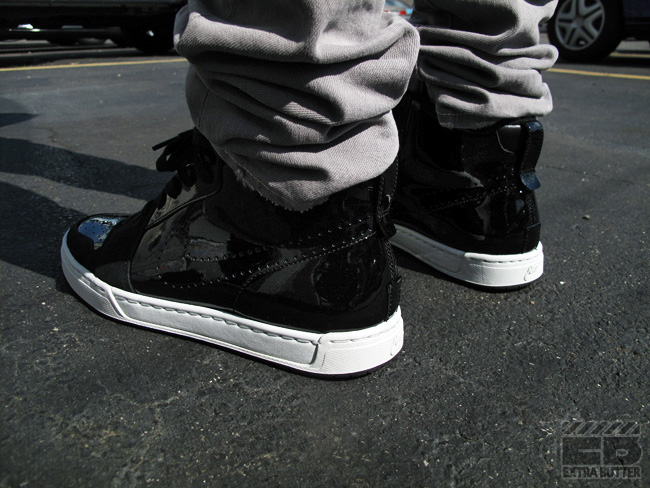 Nike Air Royal Mid Black Patent New 01