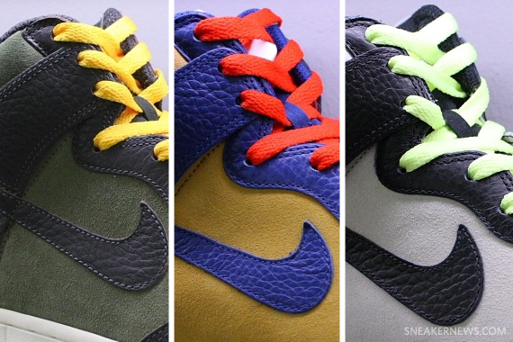 Nike Dunk High – 3 New Fall 2010 Colorways