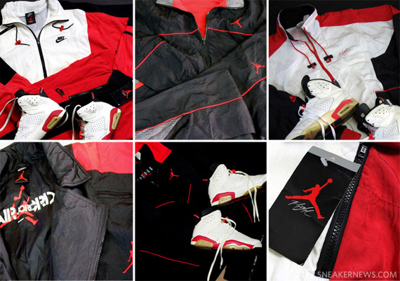 Vintage Air Jordan Warm Up Suits Bred