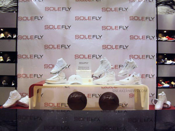 Autographed Air Jordan 25th Anniversary Display Sole Fly 9