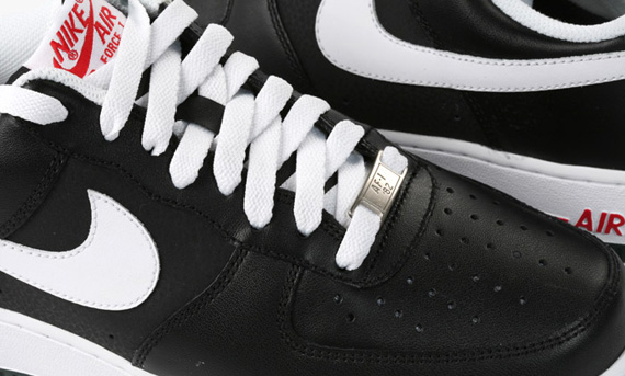 Nike Air Force 1 '07 Low - Black - White - Grove Green - Sport Red