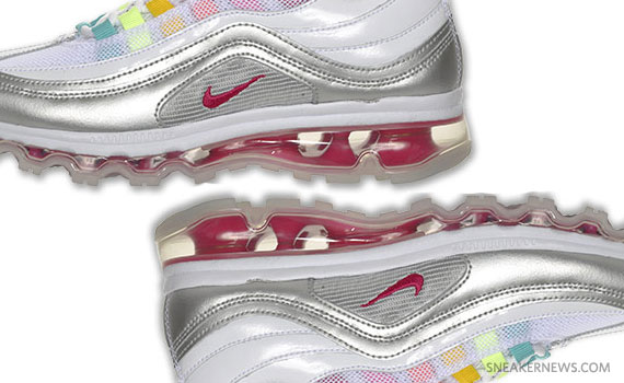 Nike Air Max 24-7 GS - Metallic Silver - White - Rainbow