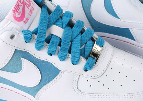 Nike Air Force 1 Low LE GS - White - Orion Blue - Wineberry