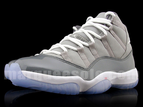 Air Jordan Xi 11 Cool Grey Mens Marquee Sole 07