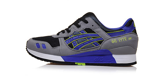 Asics Gel Lyte Iii Grey Blue Black Neon 03