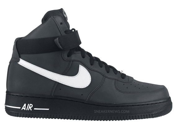 Nike Air Force 1 High Supreme Black Metallic Silver 1