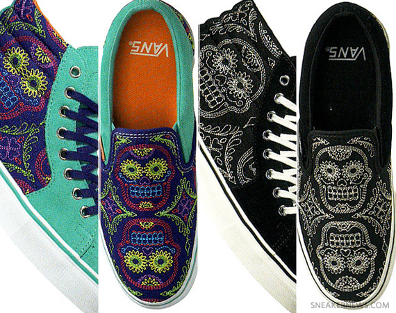 Vans Slip-On + Sk8 Hi - Day of the Dead Pack