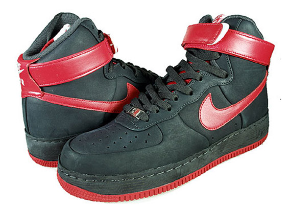 Nike Air Force 1 High Supreme Charcoal Red Bone 2
