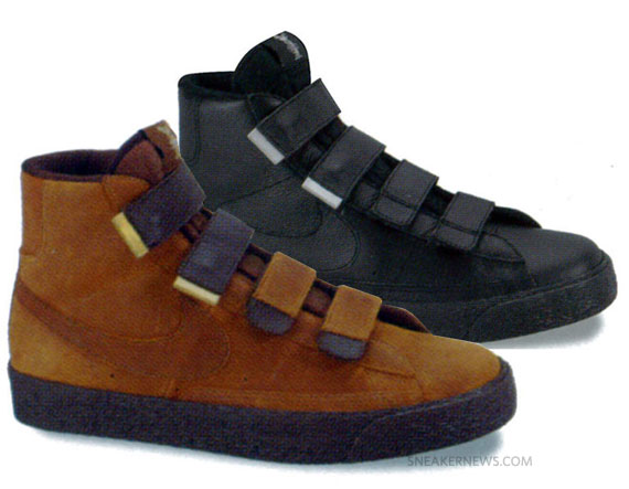 Nike Blazer High AC – Rustic Brown – Gold + Black – Silver