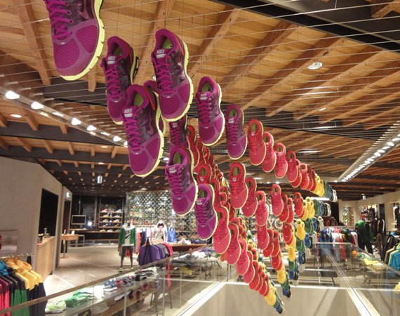Nike LunarGlide+ 2 'Chandelier' Display @ Nike Harajuku