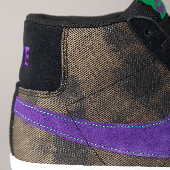 Nike Sb Dunk Mid Blk Prp Grn03