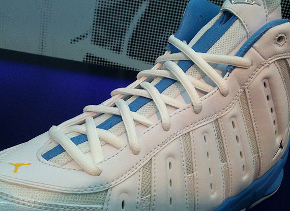 Air Jordan Melo M7 White University Blue Maize New Images 1