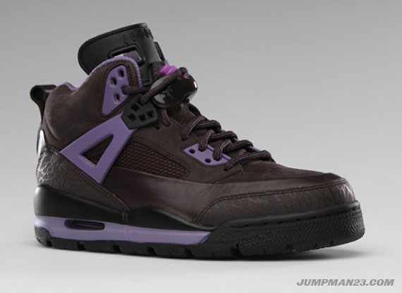 Air Jordan Winterized Spizike Girls Grey Purple Holiday 2010