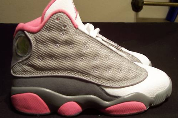 Air Jordan Xiii Retro Ps Grey Pink Sample 02