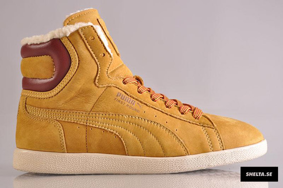 Puma First Round Hi Womens Mustard Worker 01