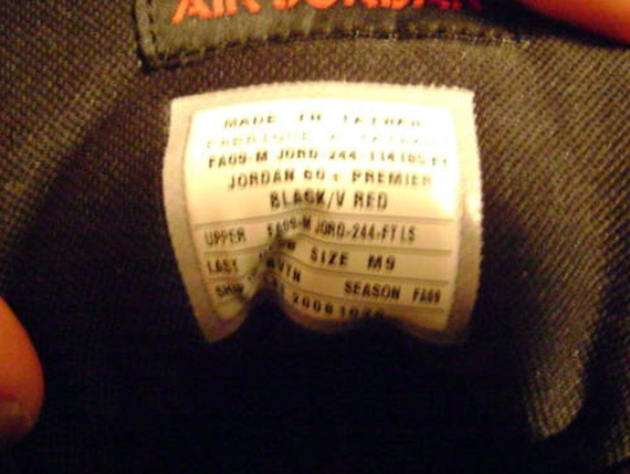Air Jordan Sixty Plus Premier Black Varsity Red Unreleased 04
