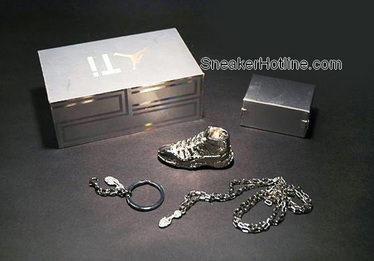 Air Jordan XI Titanium Metal Keyring