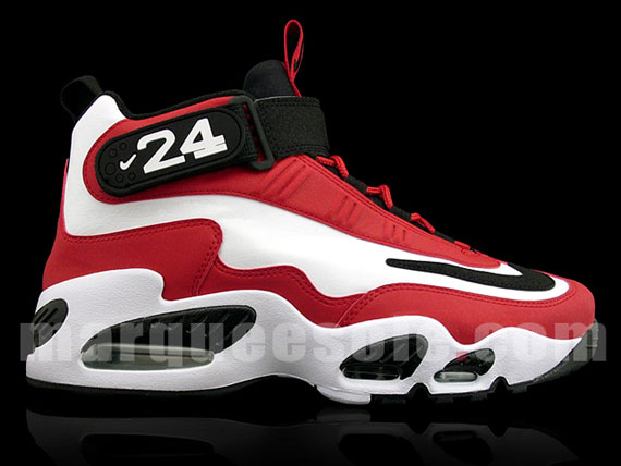 Nike Air Griffey Max 1 White Black Sport Red Metallic Silver Ms 04