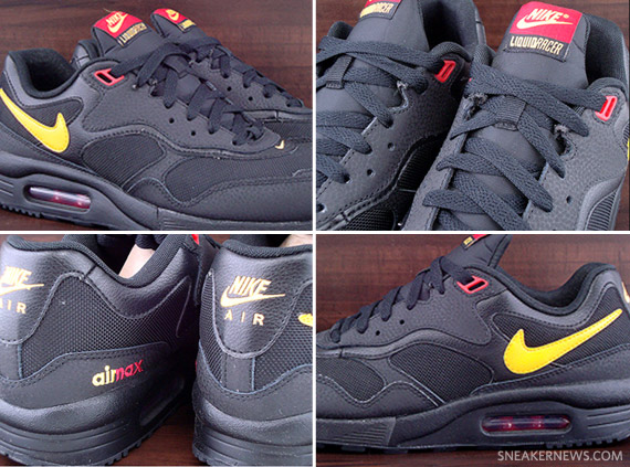 Nike Air Max Liquid Racer - Black - Del Sol - Varsity Red