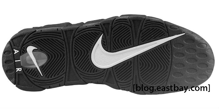 Nike Air More Uptempo Black Black White 05