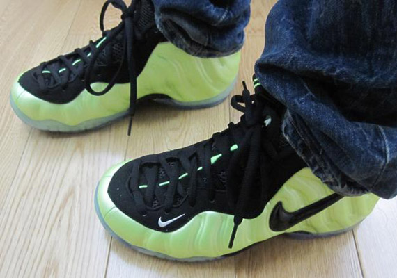 Nike Air Foamposite Pro Electric Green On Foot Pics 2