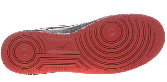 Nike Air Force 1 Low 07 Black Varsity Red Gloss 02