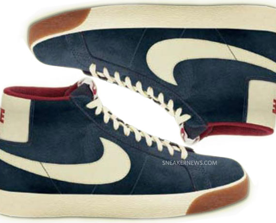 Nike Sb Blazer Mid Vintage Navy Red White Gum 02