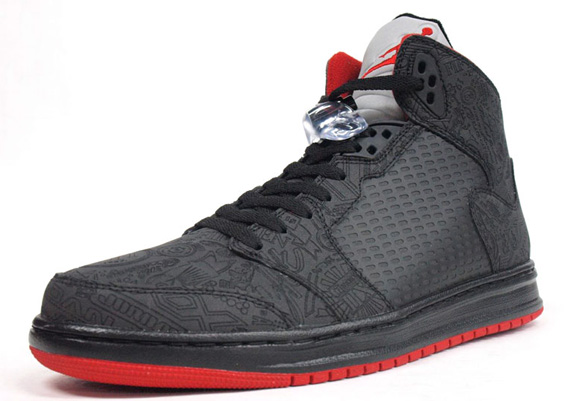 Jordan Prime 5 Laser Black Varsity Red Mita 06
