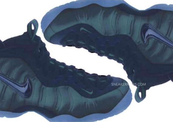 Nike Air Foamposite Pro Black Dark Pine 1