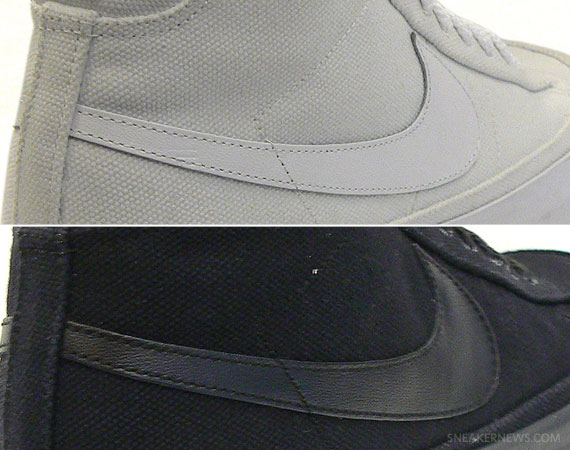 Nike Blazer Mid 09 Nd Canvas Black White End Summary