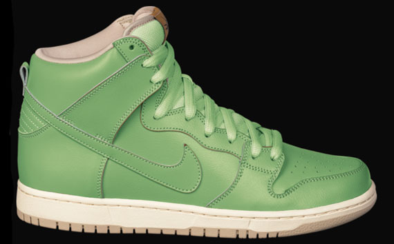 Nike Sb Dunk High Green White February 2011