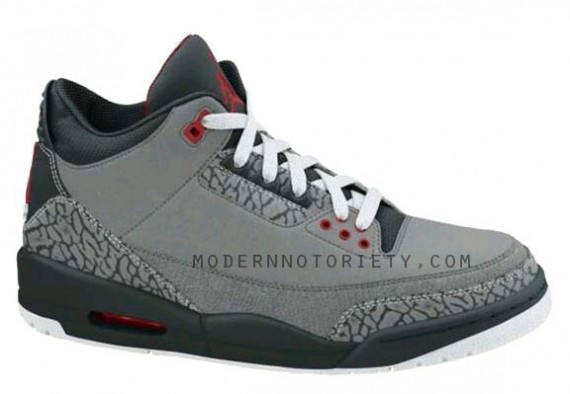 Air Jordan III Retro - Stealth - Varsity Red - Black - White