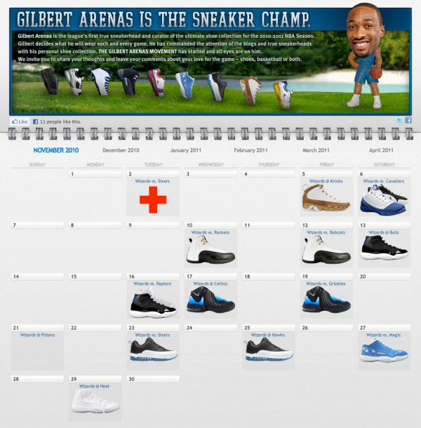 Gilbert Arenas Is The Sneaker Champ Microsite 2