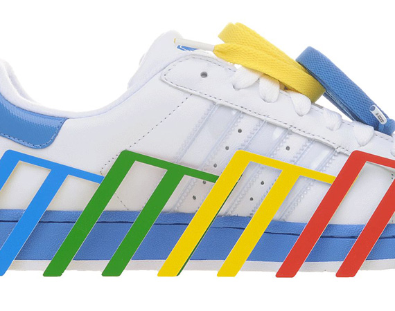 adidas Originals Superstar II IS - White - Fresh Blue