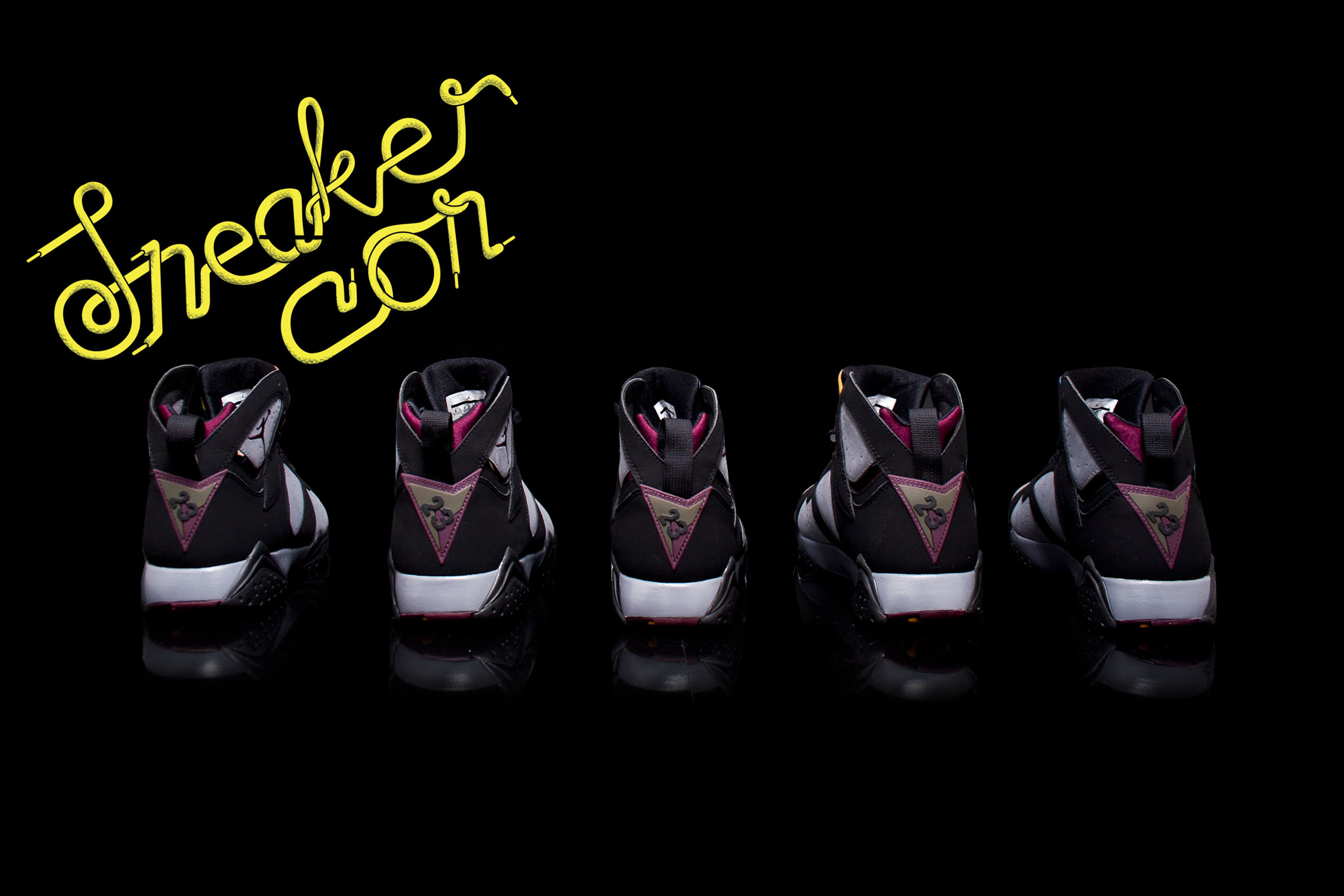 Air Jordan 7 Bordeaux On Black 02