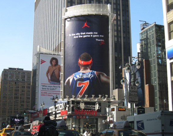 Jordan Brand Melo Billboard Nyc 1