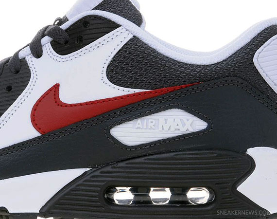 Nike Air Max 90 - Grey - White - Red | Available