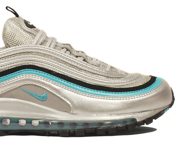 Nike Air Max 97 - Metallic Silver - Mineral Blue