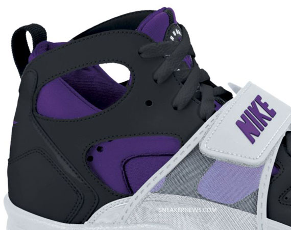 Nike Air Trainer Huarache Black Club Purple Platinum 01