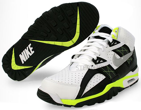 Nike Air Trainer Sc High White Metallic Silver Black Volt 302346 123 02