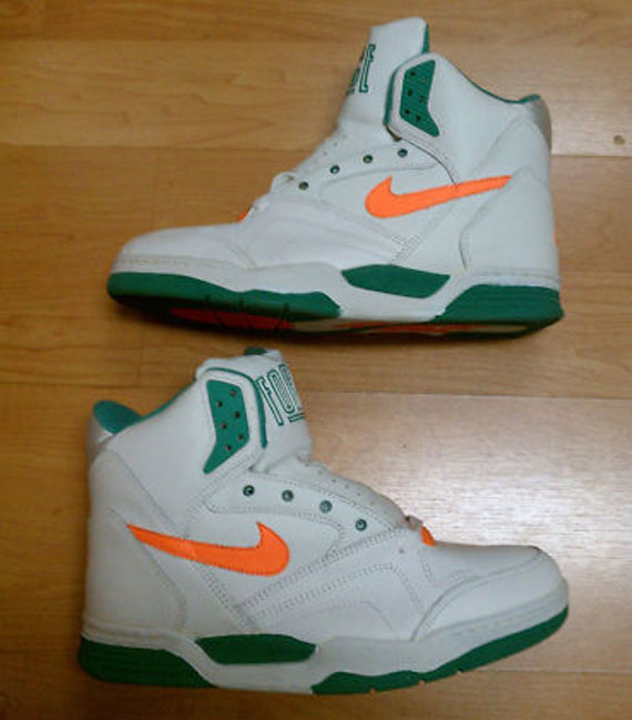 Nike Quantam Force Ii High White Clockwork Orange Bright Green 03