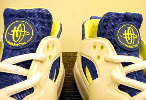Nike Zoom Huarache TR Low – White – Blue – Volt | Sample on eBay